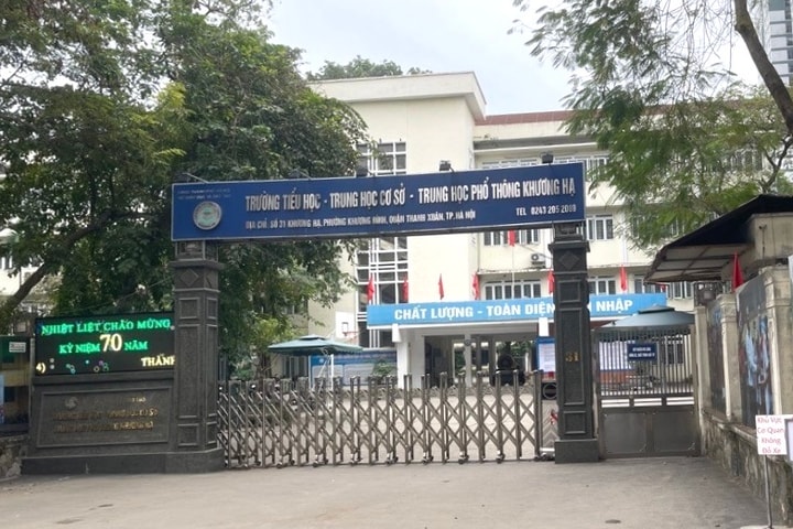 Hà Nội cách chức Hiệu trưởng Trường TH - THCS - THPT Khương Hạ