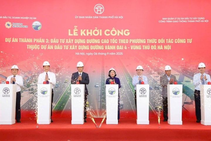 Hà Nội khởi công tuyến cao tốc thuộc Vành đai 4 - Vùng Thủ đô