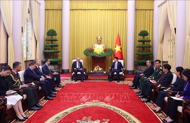 Chủ tịch nước Lương Cường tiếp Bộ trưởng Quốc phòng Thổ Nhĩ Kỳ