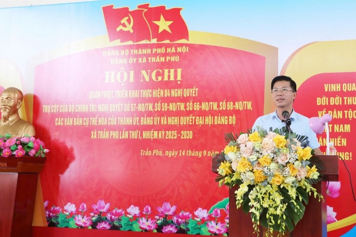 Thành phố Hà Nội Gần 1.000 đảng viên xã Trần Phú tham gia Hội nghị quán triệt các Nghị quyết của Đảng