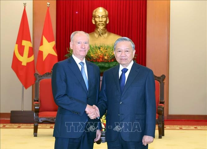 Tổng Bí thư Tô Lâm tiếp Trợ lý Tổng thống Nga, Chủ tịch Hội đồng Biển Liên bang Nga