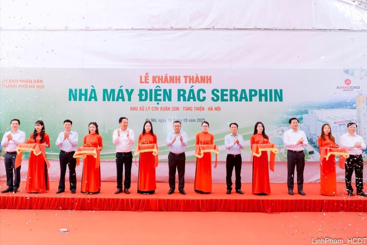Hà Nội: Khánh thành Nhà máy điện rác Seraphin công suất 2.250 tấn/ngày, đêm