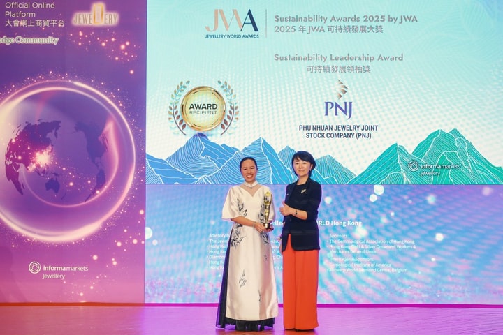 PNJ được vinh danh Lãnh đạo phát triển bền vững tại JWA 2025