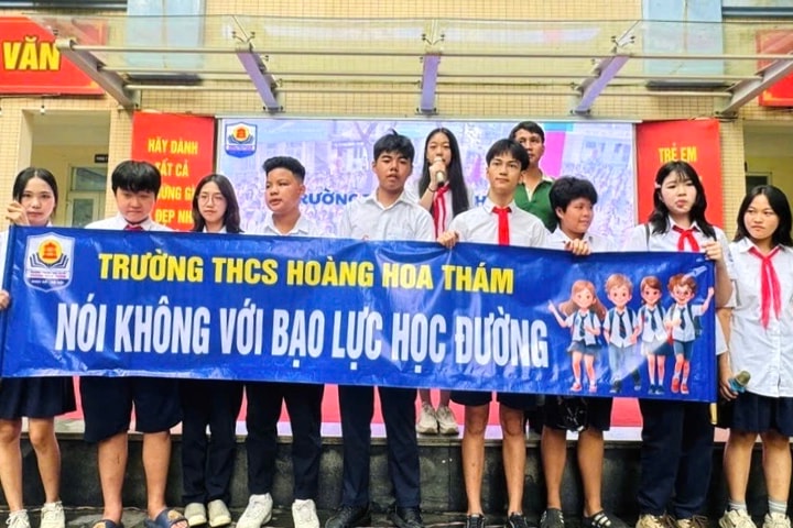 Trường THCS Hoàng Hoa Thám xây dựng môi trường học tập an toàn, thân thiện