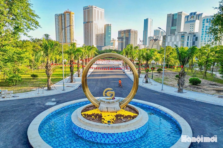 Không gian mới khang trang, hiện đại của Công viên Cầu Giấy