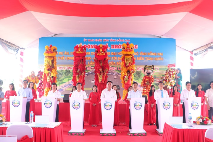 Đồng loạt khởi công, động thổ 8 dự án chào mừng Đại hội Đảng bộ tỉnh Đồng Nai lần thứ I