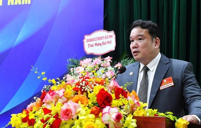 Ông Nguyễn Ngọc Anh được bầu giữ vị trí Chủ tịch Liên đoàn võ cổ truyền Việt Nam