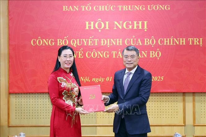 Đồng chí Bùi Thị Quỳnh Vân giữ chức Phó Trưởng ban Tổ chức Trung ương