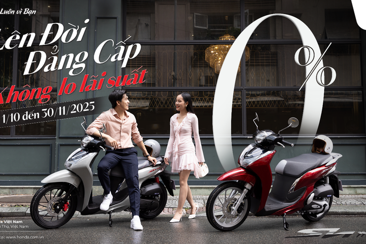 Honda Việt Nam tri ân khách hàng trong chương trình khuyến mại khủng “Lên đời đẳng cấp - Không lo lãi suất”