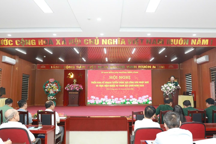 Phường Định Công thực hiện nghiêm công tác tuyển quân