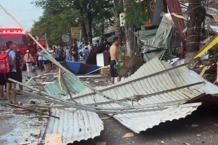 Hải Phòng: Thông tin về sự cố nghi rò khí gas ở ki ốt sân vận động xã Tiên Lãng