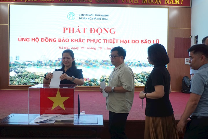 Sở Văn hóa và Thể thao thành phố Hà Nội phát động ủng hộ đồng bào khắc phục thiệt hại do bão lũ
