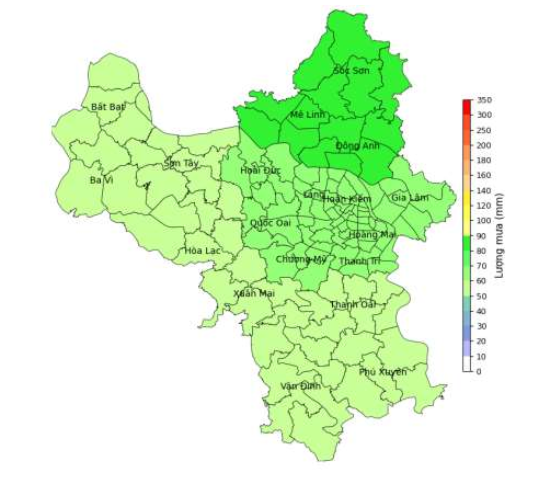 Hà Nội mưa to, lũ sông Tích, sông Bùi lên lại