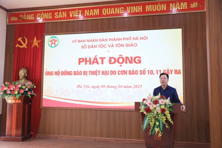 Sở Dân tộc và Tôn giáo phát động ủng hộ đồng bào bị thiệt hại do mưa, bão