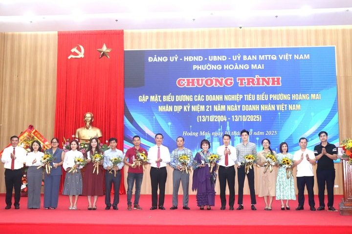 Phường Hoàng Mai gặp mặt doanh nghiệp, doanh nhân tiêu biểu