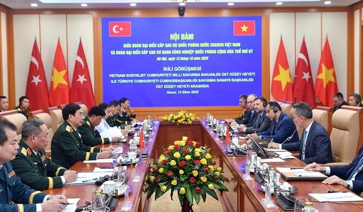 Đại tướng Phan Văn Giang, Bộ trưởng Bộ Quốc phòng hội đàm với Chủ tịch Cơ quan Công nghiệp quốc phòng Thổ Nhĩ Kỳ