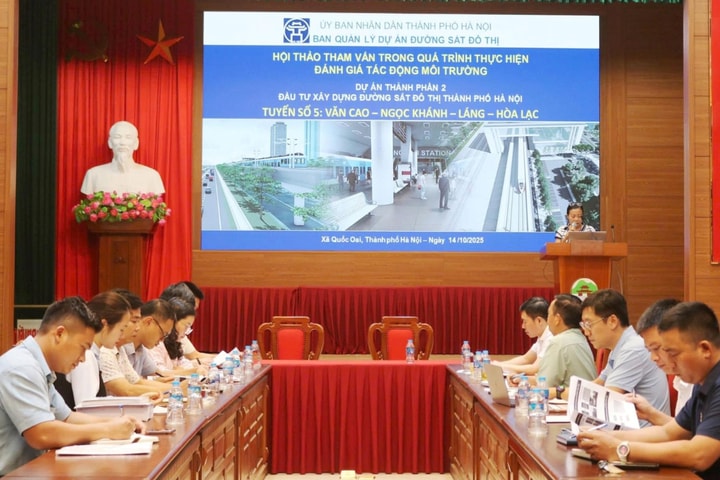 Xã Quốc Oai lấy ý kiến về tác động môi trường khi xây dựng đường sắt đô thị số 5