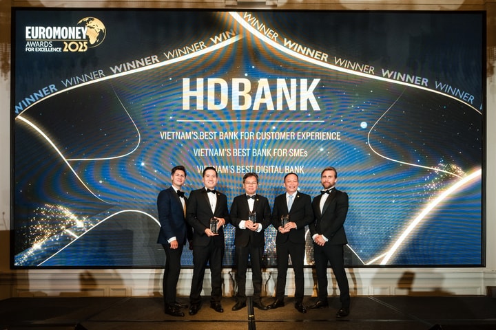 HDBank lập “hat-trick” giải thưởng Euromoney 2025, khẳng định vị thế quốc tế của ngân hàng Việt