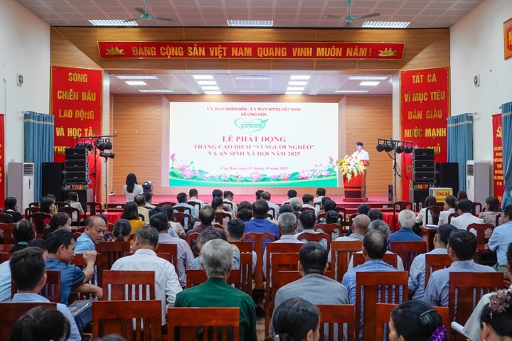 Xã Ứng Hòa: Phát động tháng cao điểm "Vì người nghèo và an sinh xã hội" năm 2025