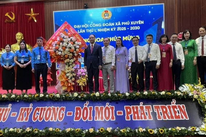 Đại hội Công đoàn xã Phú Xuyên lần thứ I, nhiệm kỳ 2025 - 2030 Dấu mốc mới của tổ chức Công đoàn thời kỳ đổi mới