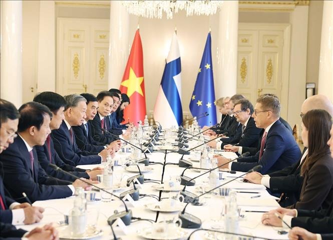 Tổng Bí thư Tô Lâm hội đàm với Tổng thống Phần Lan Alexander Stubb