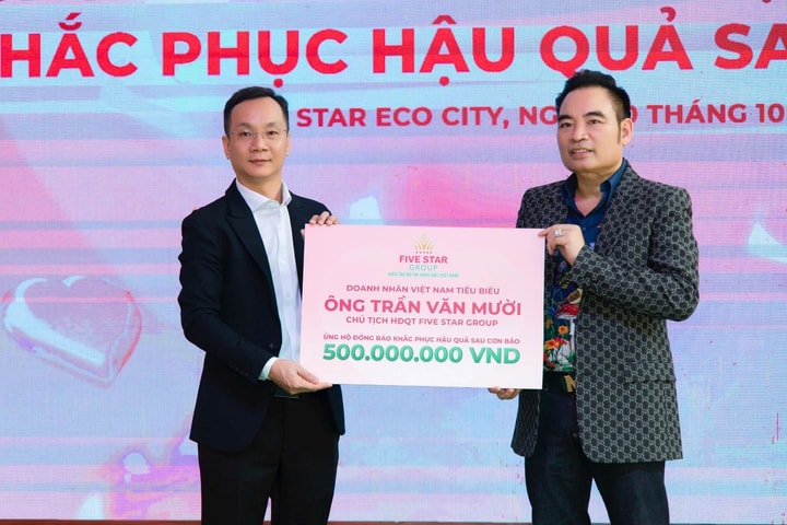 Five Star Group quyên góp 1 tỷ đồng hỗ trợ đồng bào vùng lũ