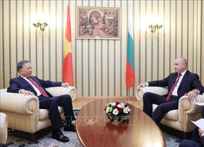 Tổng Bí thư Tô Lâm hội đàm với Tổng thống Bulgaria Rumen Radev