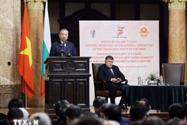 Tổng Bí thư Tô Lâm phát biểu chính sách tại Đại học Tổng hợp Sofia của Bulgaria