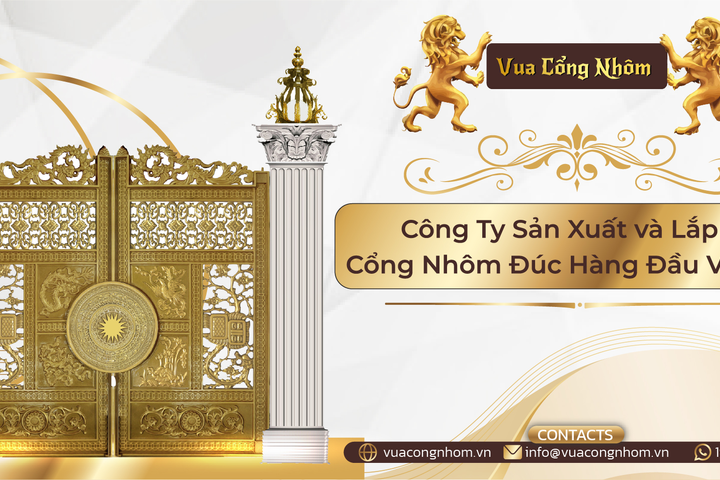 Tuyển chọn các mẫu cổng nhôm đúc cao cấp được ưa chuộng