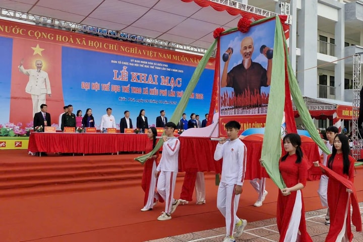 Gần 1.300 đại biểu dự Đại hội thể dục - thể thao xã Kiều Phú lần thứ I