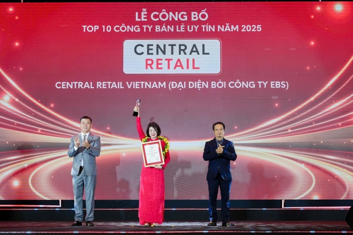 Central Retail Việt Nam được vinh danh vị trí quán quân Top 10 công ty uy tín ngành bán lẻ