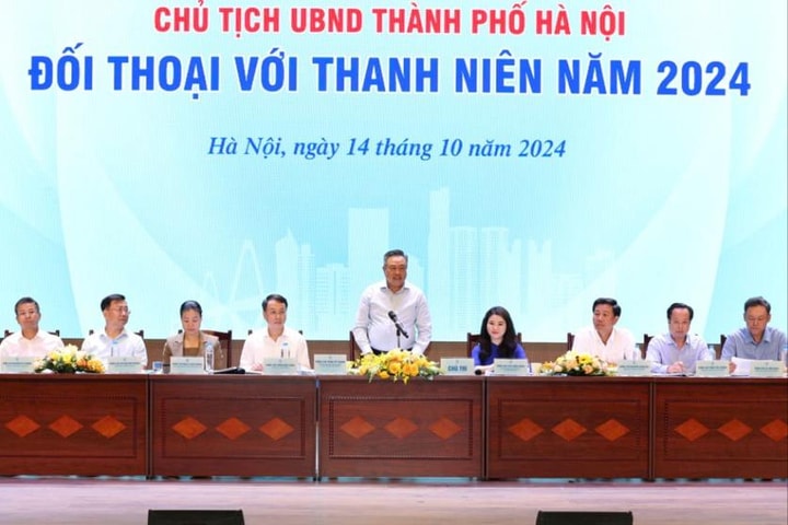 Chủ tịch UBND thành phố Hà Nội đối thoại với thanh niên vào ngày 27-11