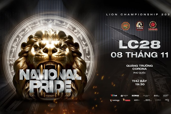 Giải võ thuật tổng hợp Việt Nam - LION Championship 28 được tổ chức tại Phú Quốc