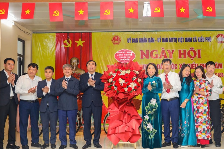 Tưng bừng Ngày hội Đại đoàn kết toàn dân tộc tại xã Kiều Phú