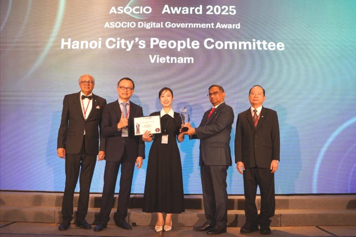 UBND thành phố Hà Nội đạt giải thưởng “Chính phủ số” tại ASOCIO 2025