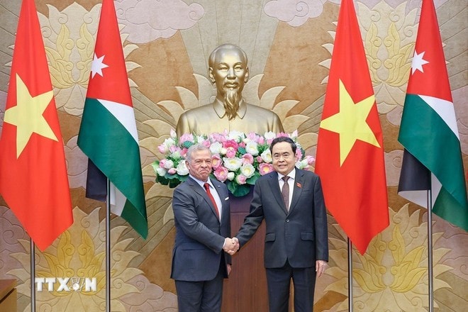 Chủ tịch Quốc hội Trần Thanh Mẫn hội kiến Quốc vương Abdullah II Ibn Al-Hussein