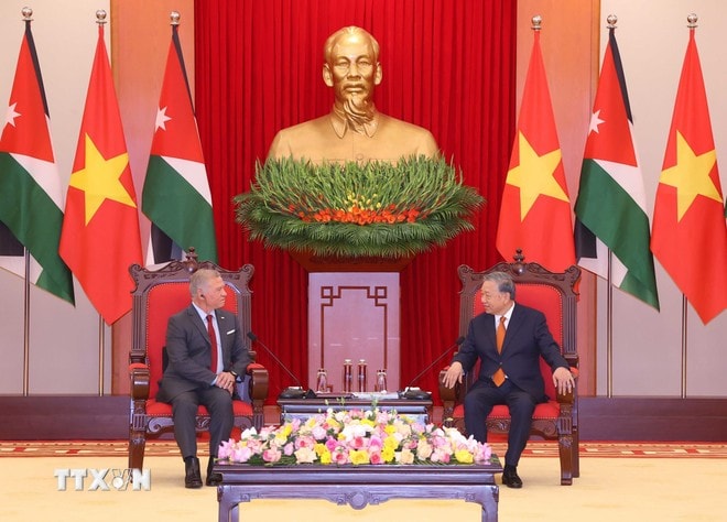Tổng Bí thư Tô Lâm hội kiến Quốc vương Jordan Abdullah II Ibn Al-Hussein