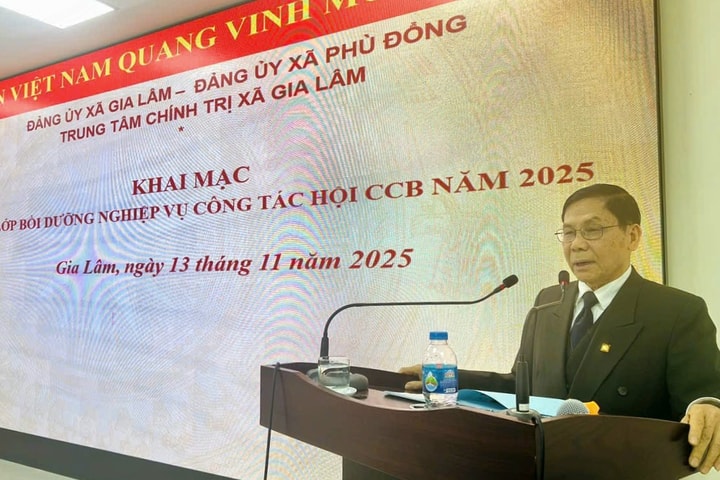 240 cán bộ, hội viên cựu chiến binh các xã Gia Lâm, Phù Đổng được bồi dưỡng nghiệp vụ