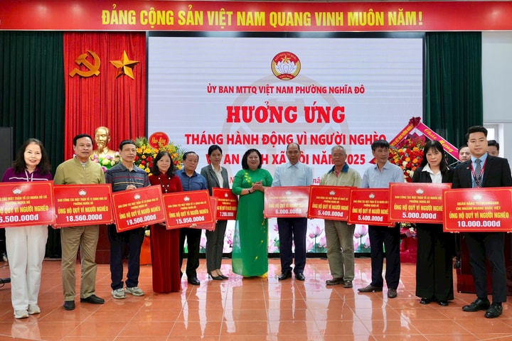 Vận động nhân dân xây dựng phường Nghĩa Đô giàu đẹp, văn minh