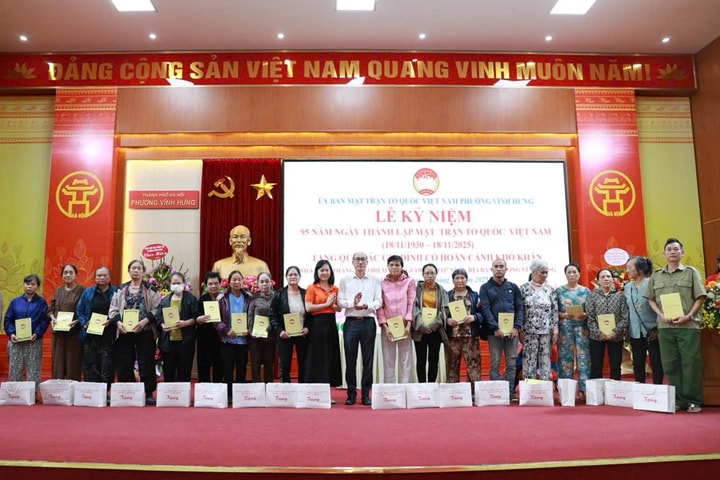 MTTQ Việt Nam phường Vĩnh Hưng quan tâm đến các đối tượng yếu thế