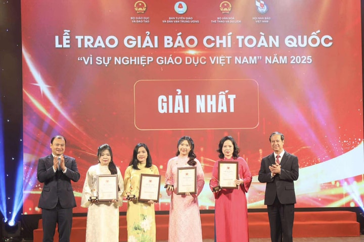 Trao giải Báo chí toàn quốc “Vì sự nghiệp giáo dục Việt Nam” năm 2025