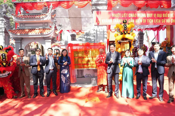 Khánh thành công trình tu bổ, tôn tạo di tích Võ chỉ Quế Dương