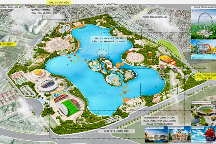Khu công viên văn hóa - vui chơi, giải trí, thể thao Hà Đông sẽ có quảng trường nhạc nước