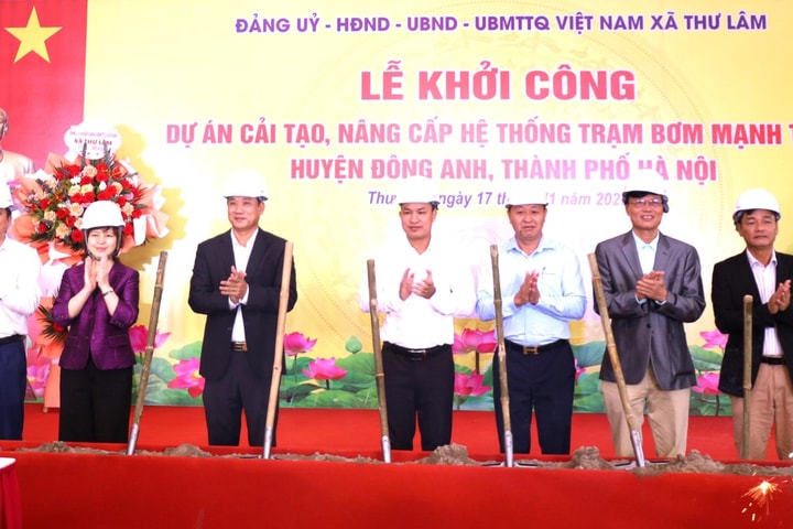 Giảm nỗi lo úng ngập ở xã Thư Lâm