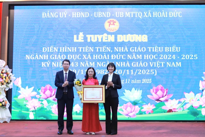 Xã Hoài Đức vinh danh nhiều nhà trường và thầy cô giáo