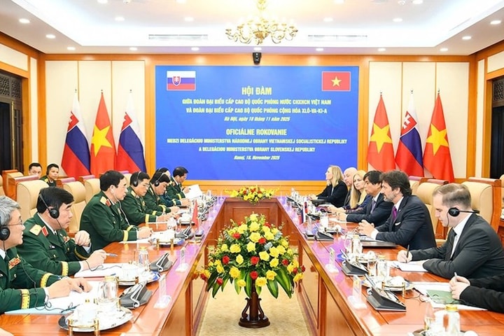 Đại tướng Phan Văn Giang hội đàm với Phó Thủ tướng, Bộ trưởng Quốc phòng Slovakia