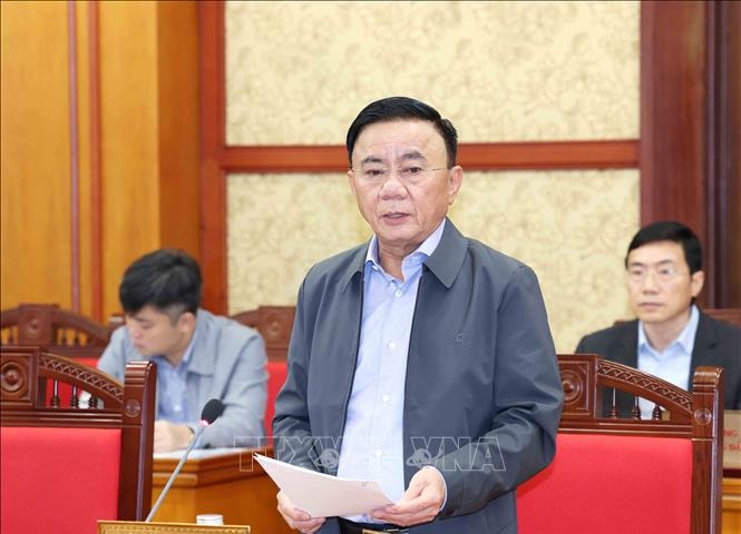 Thường trực Ban Bí thư chủ trì Phiên họp Thường trực Tiểu ban Tổ chức phục vụ Đại hội XIV của Đảng