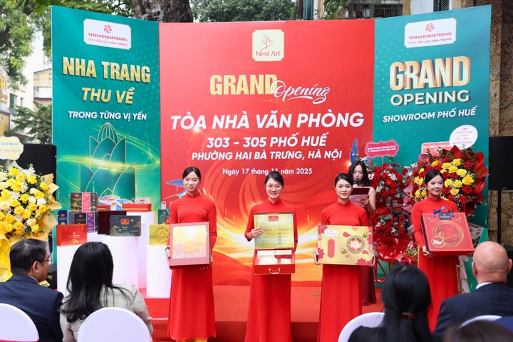 Công ty cổ phần Yến Sào Nha Trang khai trương showroom tại 303 - 305 Phố Huế, phường Hai Bà Trưng, Hà Nội