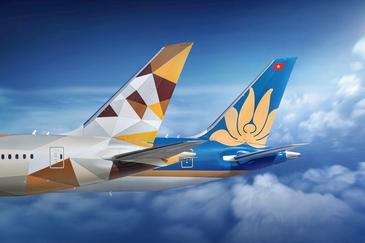 Vietnam Airlines hợp tác liên danh với Etihad Airways