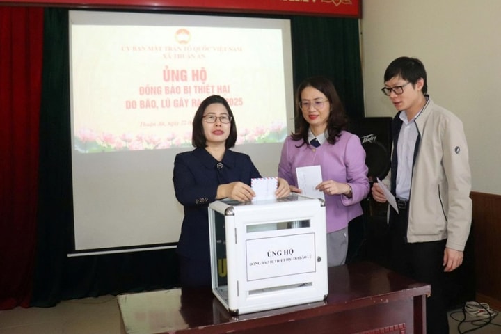 Xã Thuận An: Phát huy truyền thống “Thương người như thể thương thân”, hướng về đồng bào vùng mưa lũ